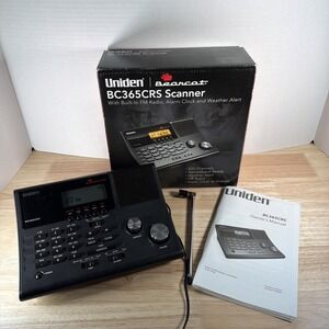 Uniden Bearcat BC365CRS 500-Channel Analog Scanner Weather Radio Alarm Clock